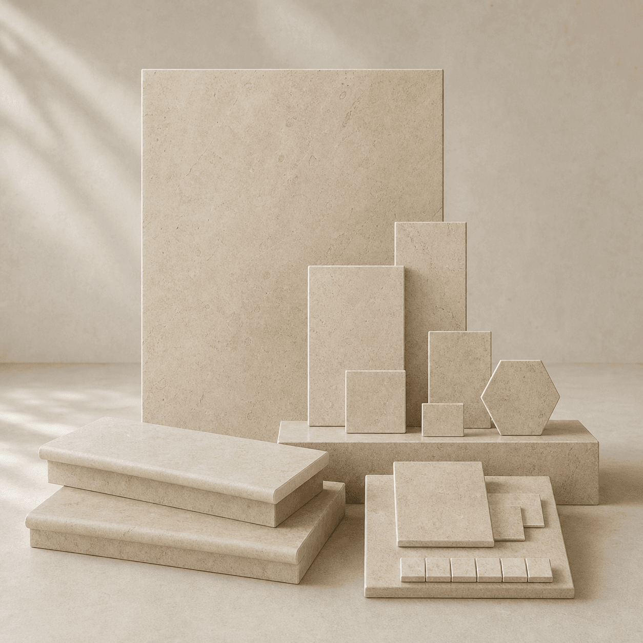 Custom formats stone finish