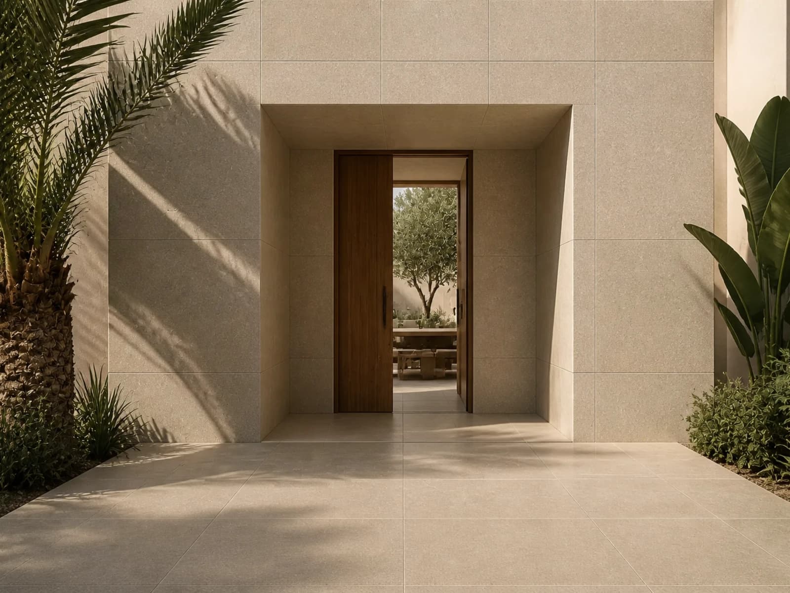 Viaza Beige Zola used in an architectural application