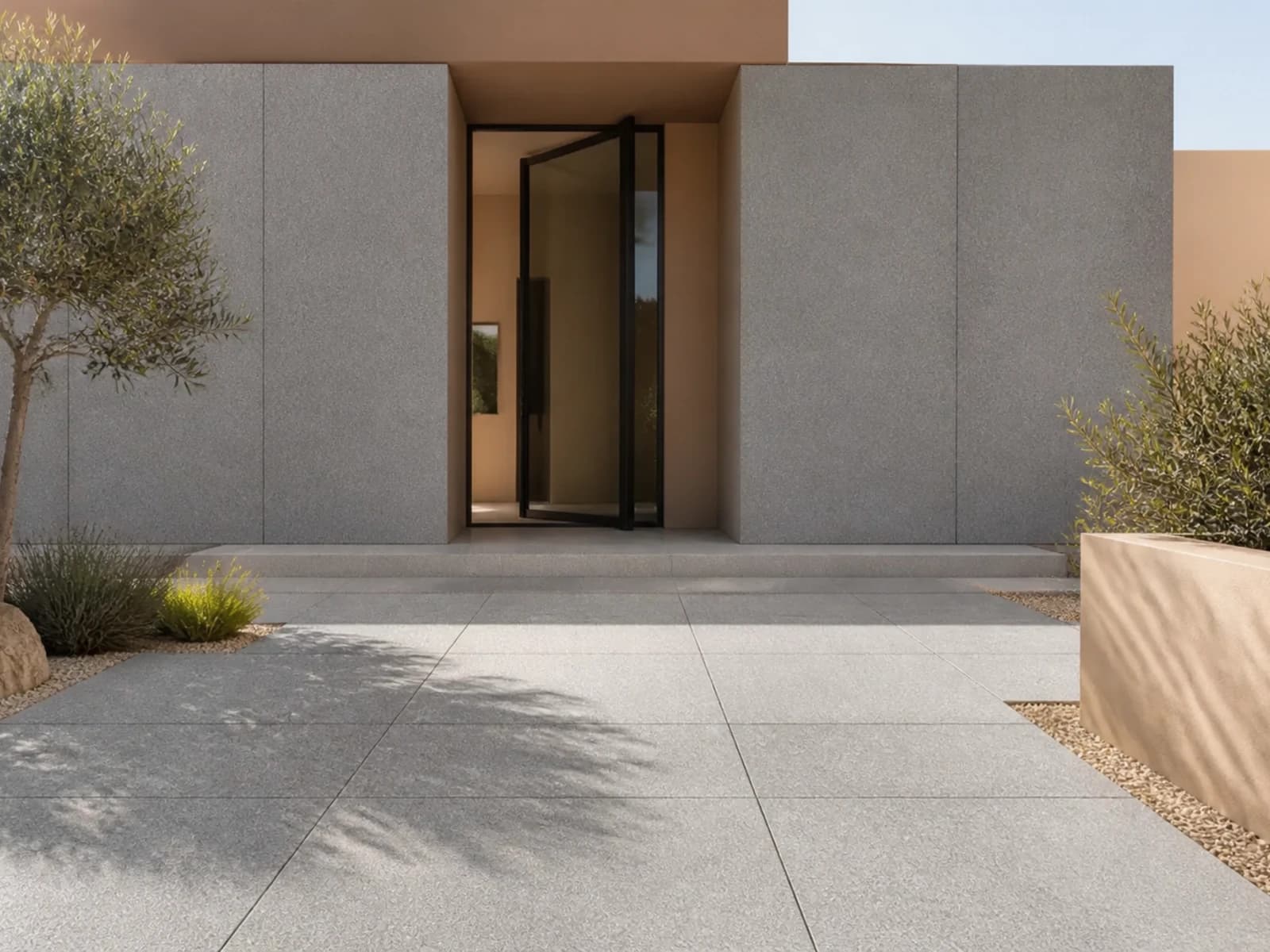 Viaza Grey Light Bush-Ham used in an architectural application