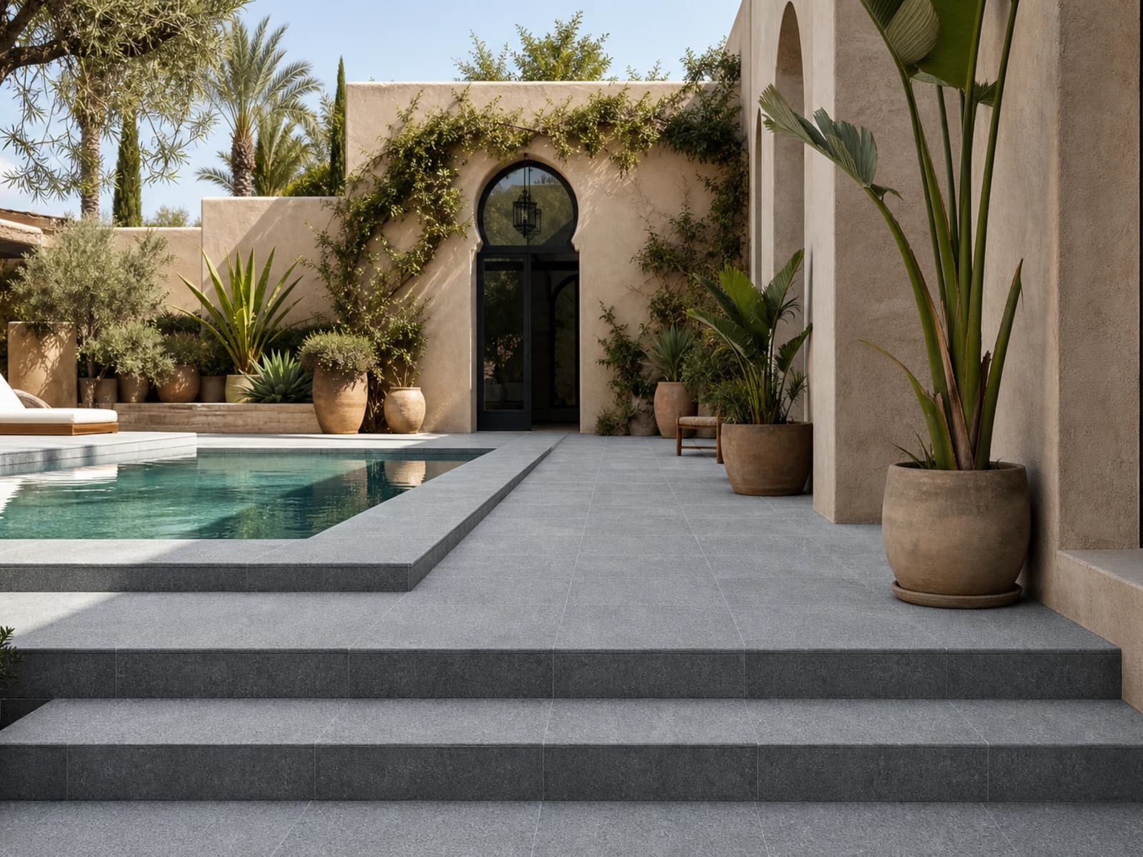 Viaza Grey Rustic Tuda used in an architectural application